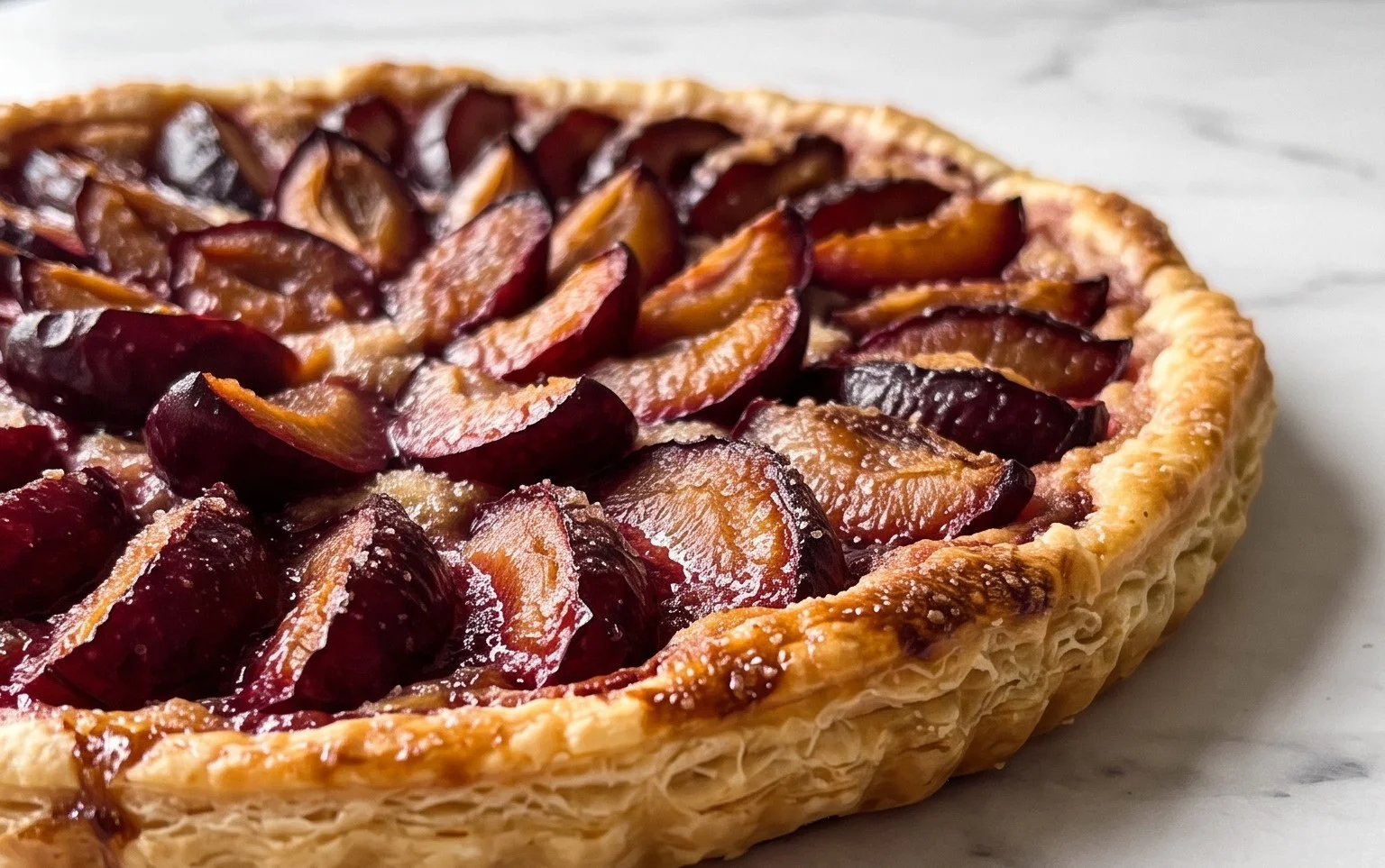 Recette Tarte Flamande aux Prunes Gourmande